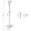 Jordanker 2 pcs Sølv Ø10 x 40 cm Galvaniseret metal