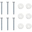 Jordanker 6 pcs Sølv Ø10 x 40 cm Galvaniseret metal