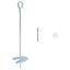 Jordanker 10 pcs Sølv Ø10 x 40 cm Galvaniseret metal