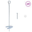 Jordanker 10 pcs Sølv Ø10 x 40 cm Galvaniseret metal