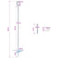 Jordanker 2 pcs Sølv Ø10 x 50 cm Galvaniseret metal
