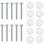Jordanker 10 pcs Sølv Ø10 x 50 cm Galvaniseret metal