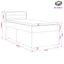 Boxmadras med topmadras Mørk Brun 90 x 200 cm Stof