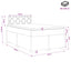 Boxmadras med topmadras Cremefarvet 120 x 190 cm Stof