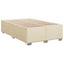 Boxmadras med topmadras Cremefarvet 120 x 200 cm Stof
