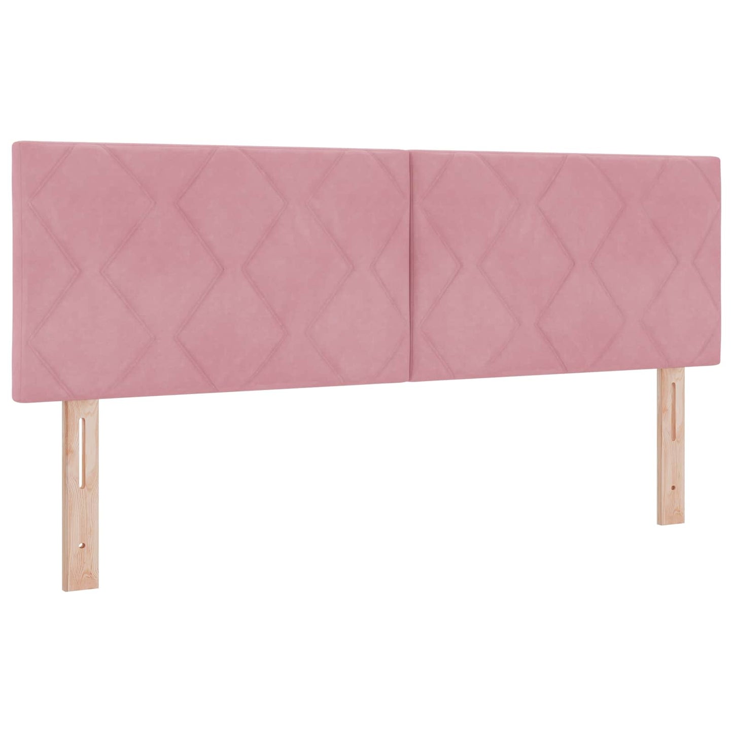Boxmadras med topmadras Lyserød 140 x 200 cm Fløjl