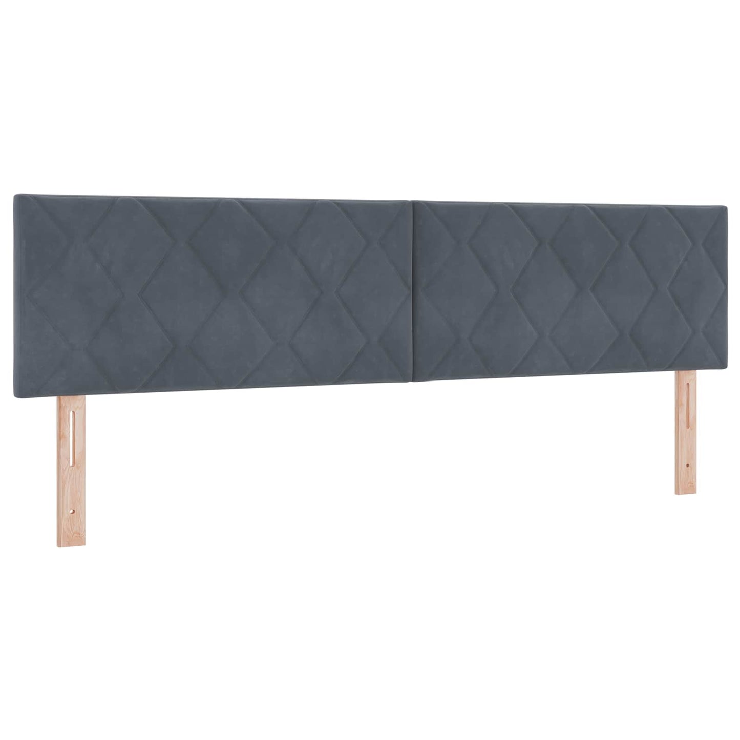 Boxmadras med topmadras Mørkegrå 180 x 200 cm Fløjl