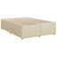 Boxmadras med topmadras Cremefarvet 160 x 200 cm Stof