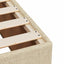 Boxmadras med topmadras Cremefarvet 90 x 200 cm Stof
