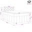 Boxmadras med topmadras Cremefarvet 120 x 190 cm Stof