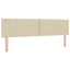 Boxmadras med topmadras Cremefarvet 180 x 200 cm Stof