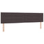 Boxmadras med topmadras Mørk Brun 200 x 200 cm Stof