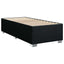 Box Spring Seng med Madras og LED Sort 80 x 200 cm Stof