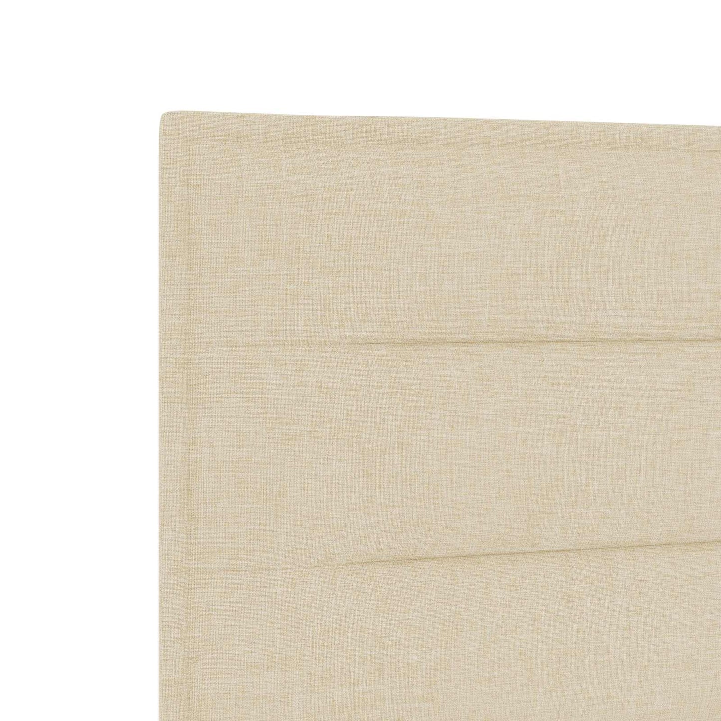 Box Spring Seng med Madras og LED Cremefarvet 80 x 200 cm Stof