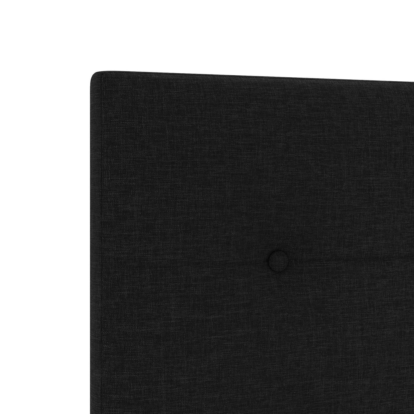Box Spring Seng med Madras og LED Sort 80 x 200 cm Stof