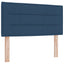 Box Spring Seng med Madras og LED Blå 120 x 190 cm Stof