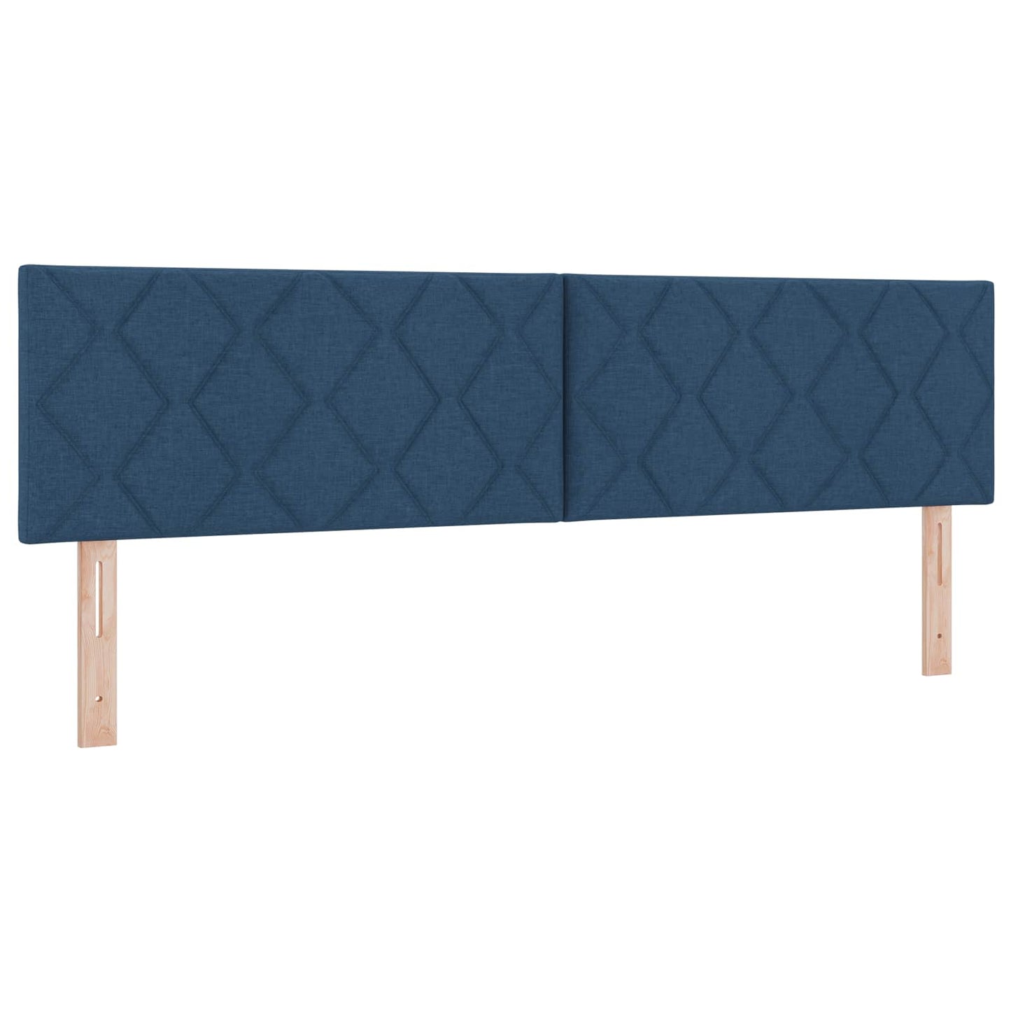 Box Spring Seng med Madras og LED Blå 180 x 200 cm Stof