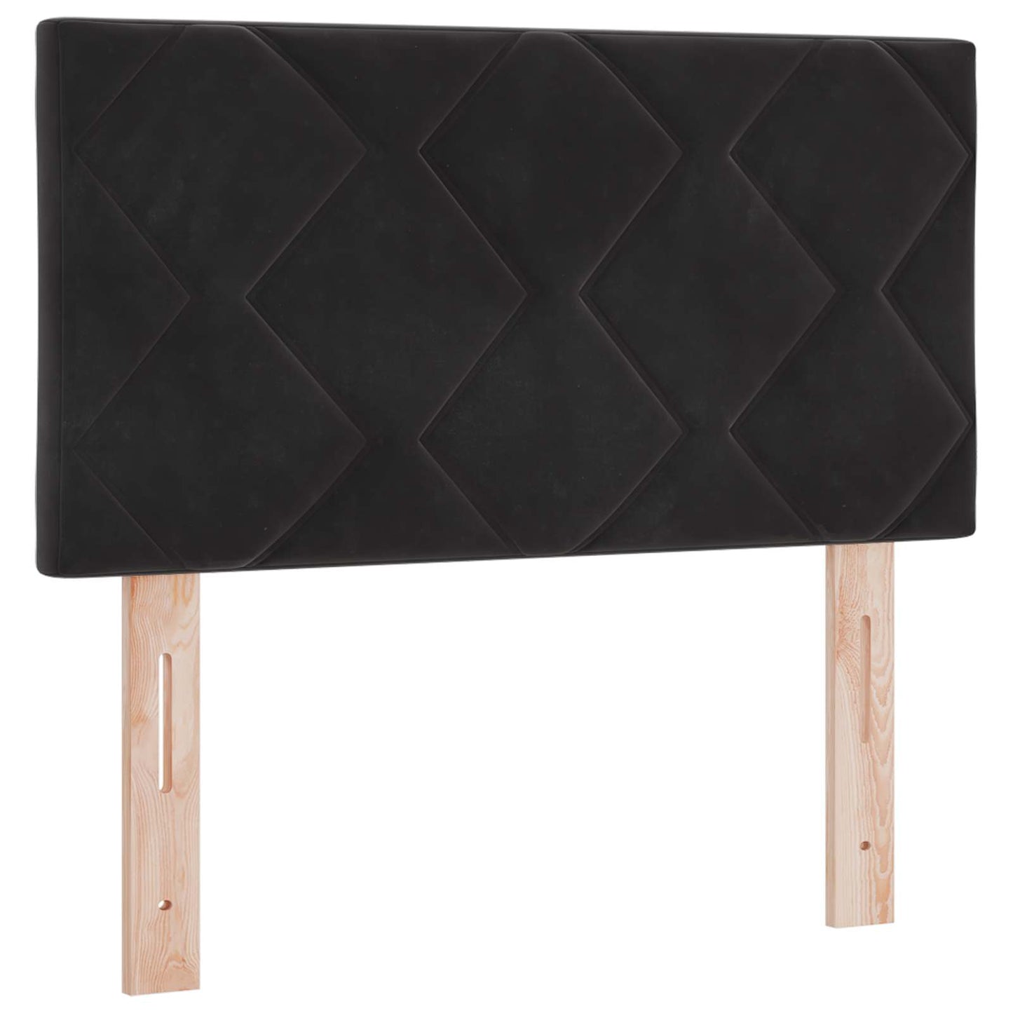 Box Spring Seng med Madras og LED Sort 80 x 200 cm Velour
