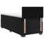 Box Spring Seng med Madras og LED Sort 100 x 200 cm Velour