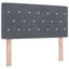 Box Spring Seng med Madras og LED Mørkegrå 120 x 190 cm Velour