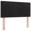 Box Spring Seng med Madras og LED Sort 120 x 190 cm Velour