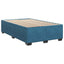 Box Spring Seng med Madras og LED Blå 120 x 190 cm Velour