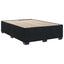 Box Spring Seng med Madras og LED Sort 160 x 200 cm Velour