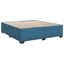 Box Spring Seng med Madras og LED Blå 180 x 200 cm Velour