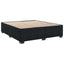 Box Spring Seng med Madras og LED Sort 200 x 200 cm Velour