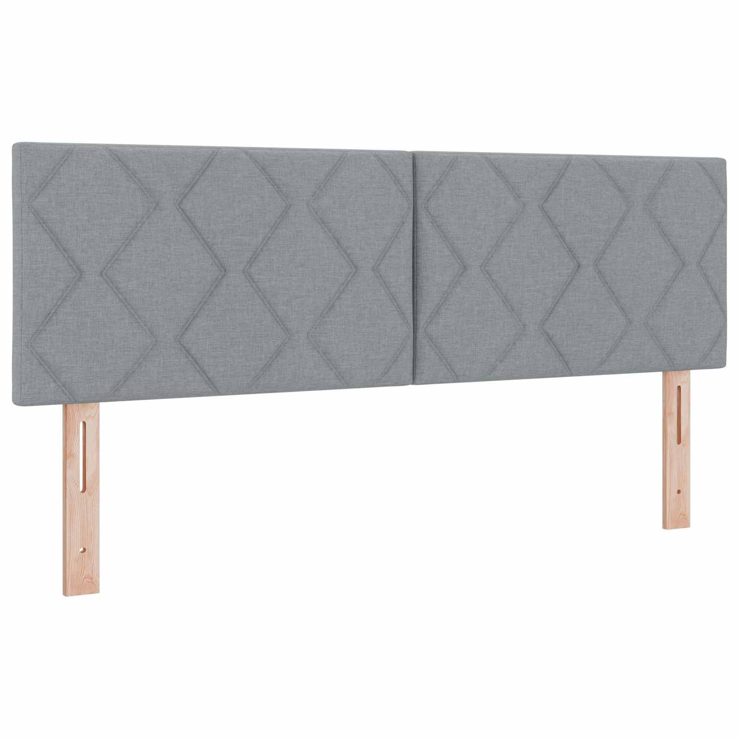 Boxmadras med topmadras Lysegrå 140 x 190 cm Stof