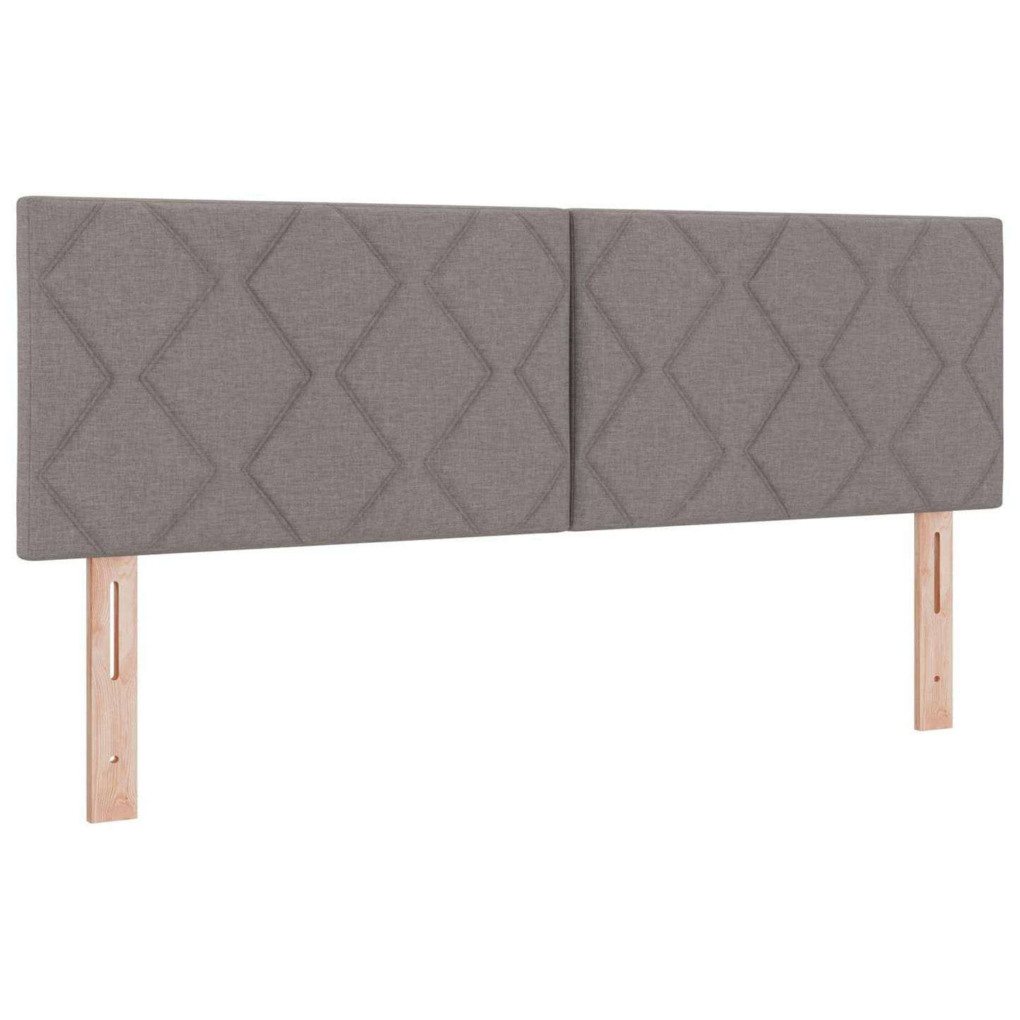 Boxmadras med topmadras Gråbrun 140 x 190 cm Stof