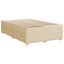 Boxmadras med topmadras Cremefarvet 120 x 190 cm Stof