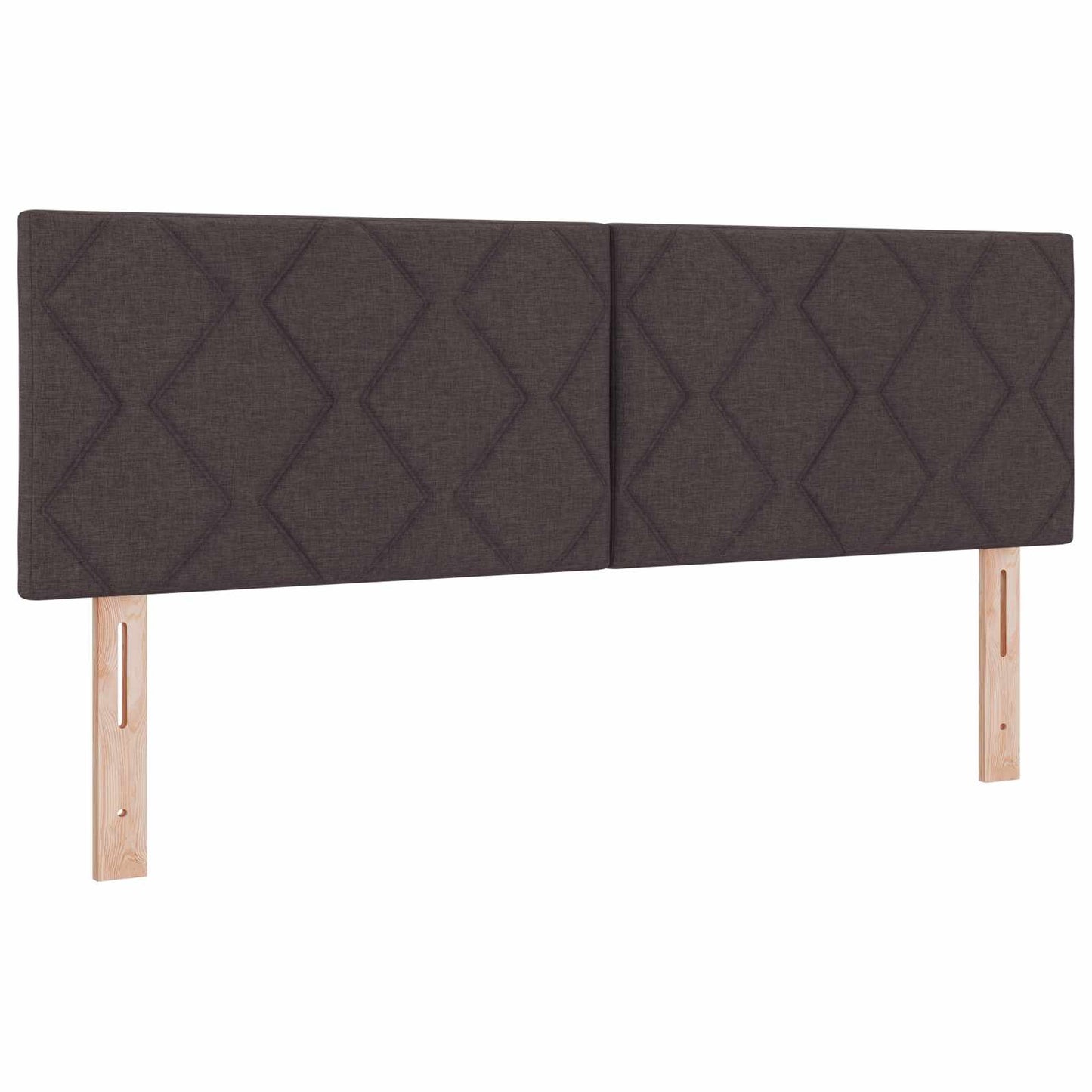 Boxmadras med topmadras Mørk Brun 140 x 190 cm Stof