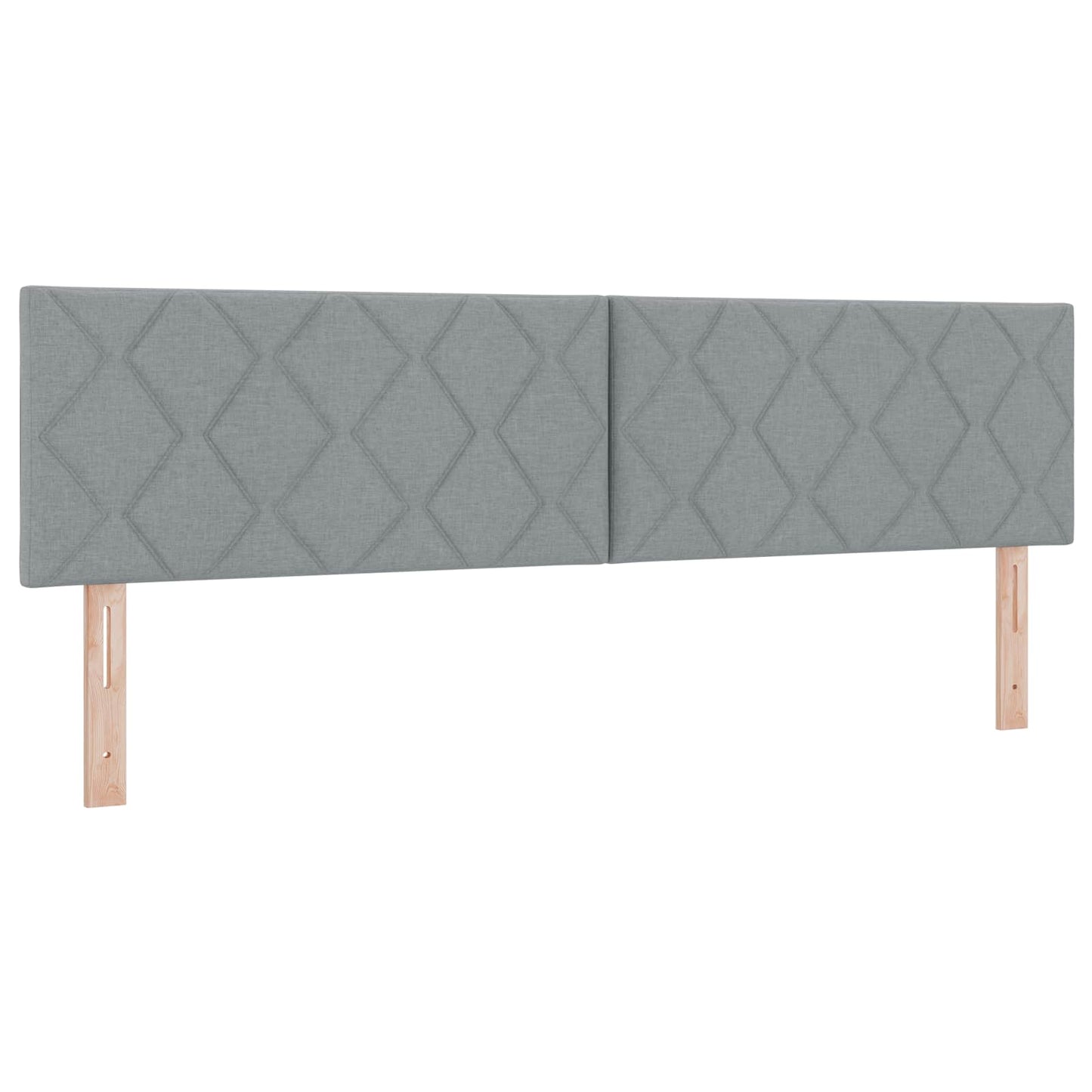 Boxmadras med topmadras Lysegrå 180 x 200 cm Stof