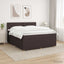 Boxmadras med topmadras Mørk Brun 140 x 190 cm Stof