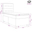 Boxmadras med topmadras Cremefarvet 80 x 200 cm Stof