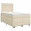 Boxmadras med topmadras Cremefarvet 120 x 200 cm Stof