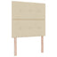 Boxmadras med topmadras Cremefarvet 120 x 200 cm Stof
