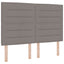 Boxmadras med topmadras Gråbrun 140 x 190 cm Stof