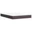 Boxmadras med topmadras Mørk Brun 140 x 190 cm Stof