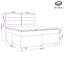 Boxmadras med topmadras Cremefarvet 160 x 200 cm Stof