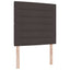 Boxmadras med topmadras Mørk Brun 100 x 200 cm Stof