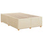 Boxmadras med topmadras Cremefarvet 120 x 190 cm Stof