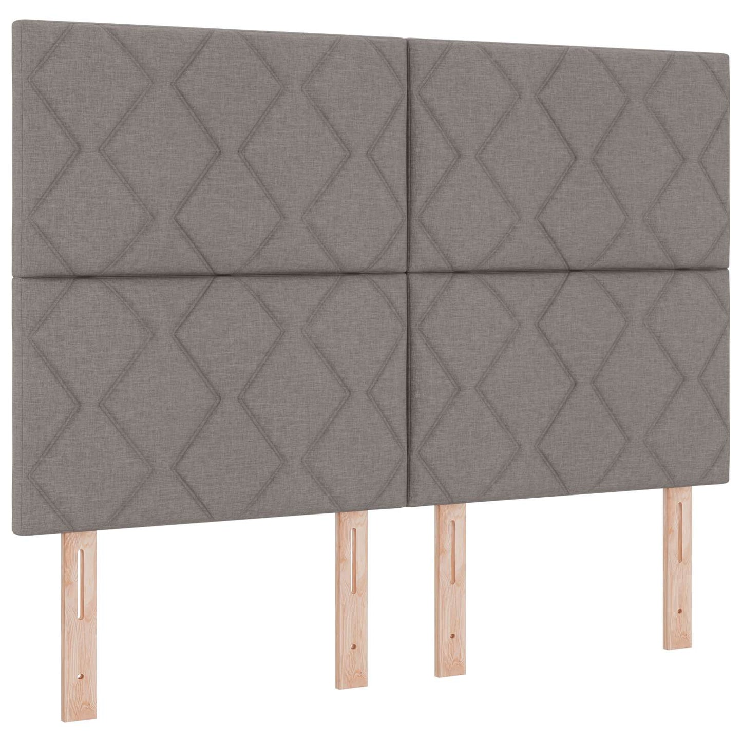 Boxmadras med topmadras Gråbrun 140 x 200 cm Stof