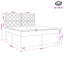 Boxmadras med topmadras Gråbrun 160 x 200 cm Stof