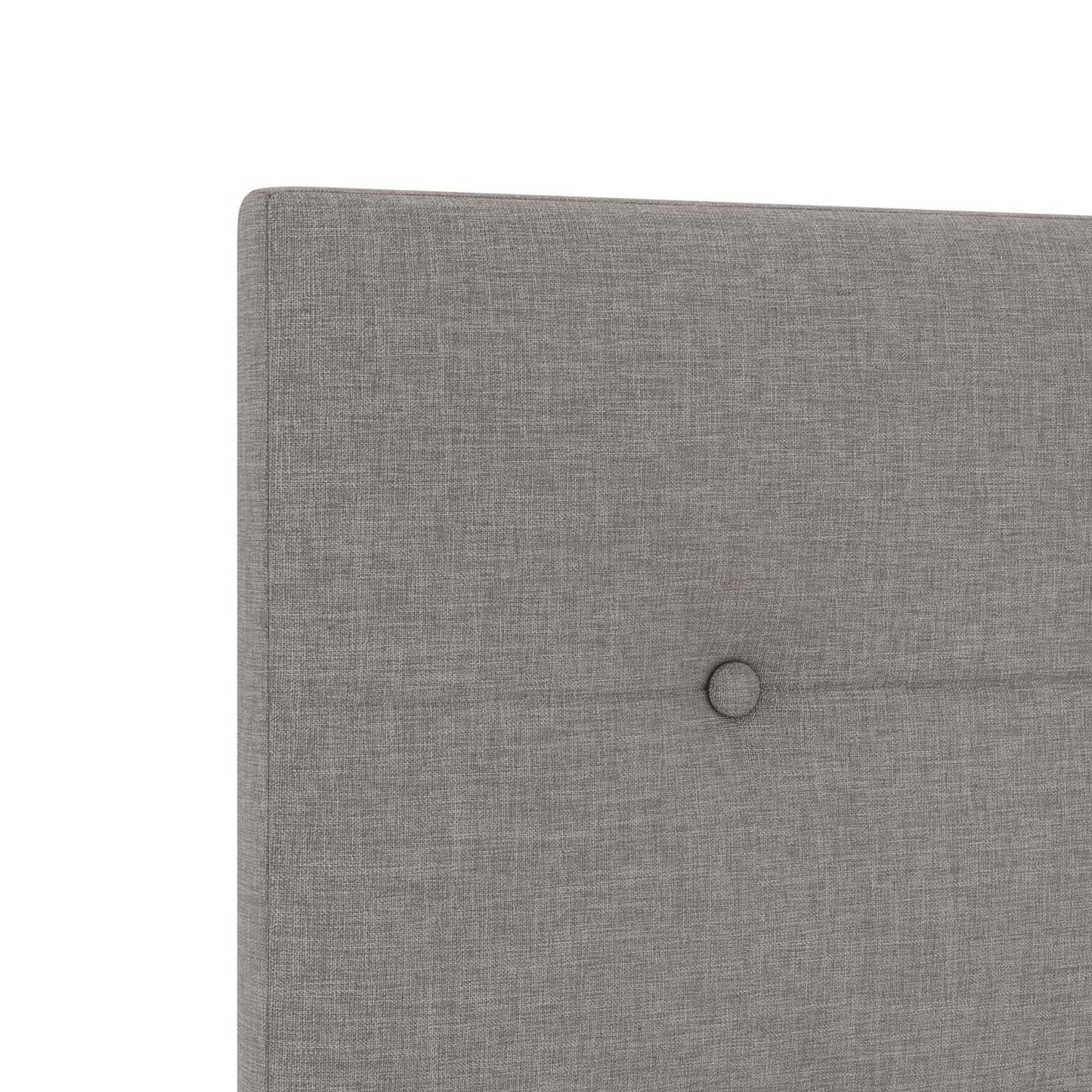 Boxmadras med topmadras Gråbrun 200 x 200 cm Stof