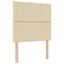 Boxmadras med topmadras Cremefarvet 100 x 200 cm Stof