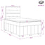 Boxmadras med topmadras Cremefarvet 120 x 190 cm Stof