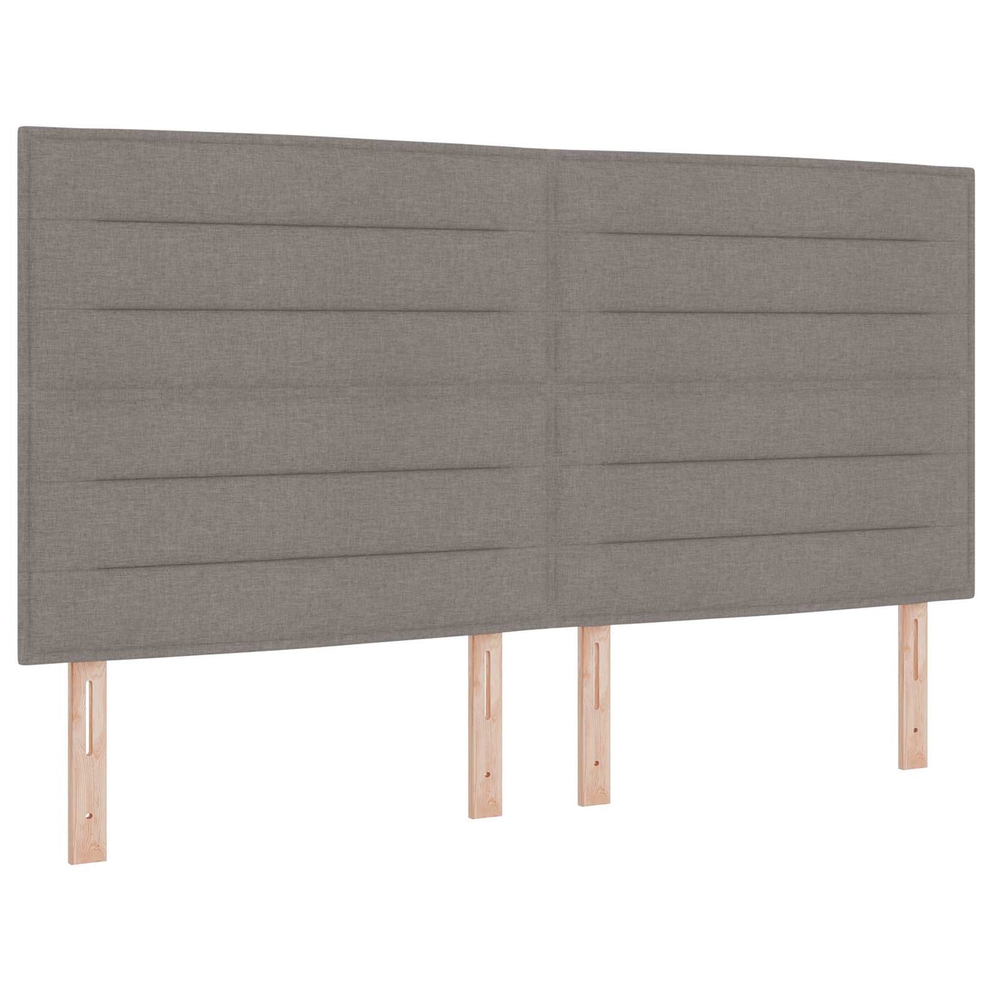 Boxmadras med topmadras Gråbrun 140 x 190 cm Stof