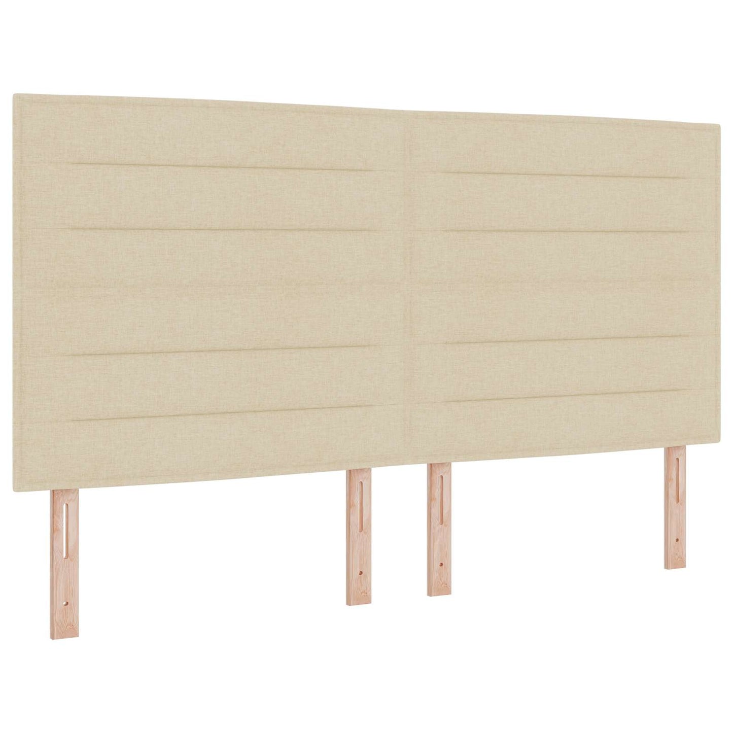 Boxmadras med topmadras Cremefarvet 140 x 190 cm Stof
